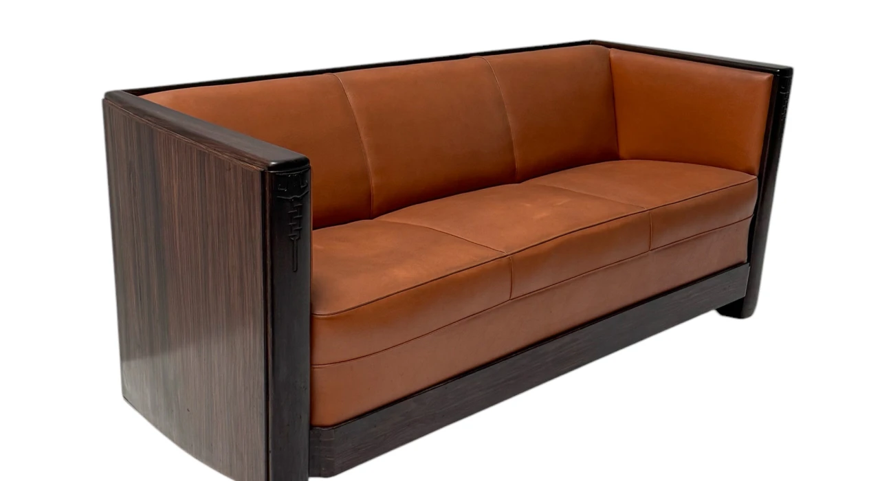 Art Deco Amsterdamse School Bench by Daniêl van Dorp for Gebroeders Reens